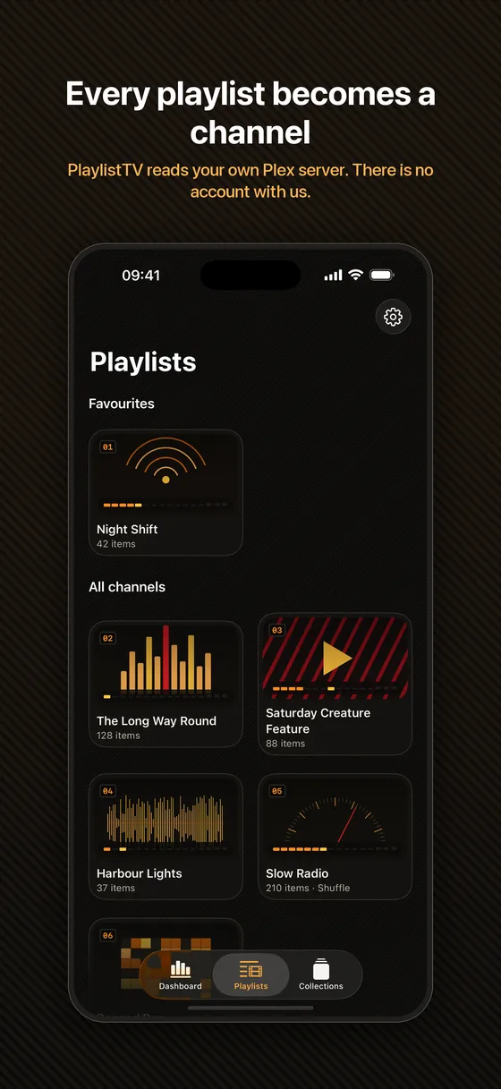 Channel list on iPhone