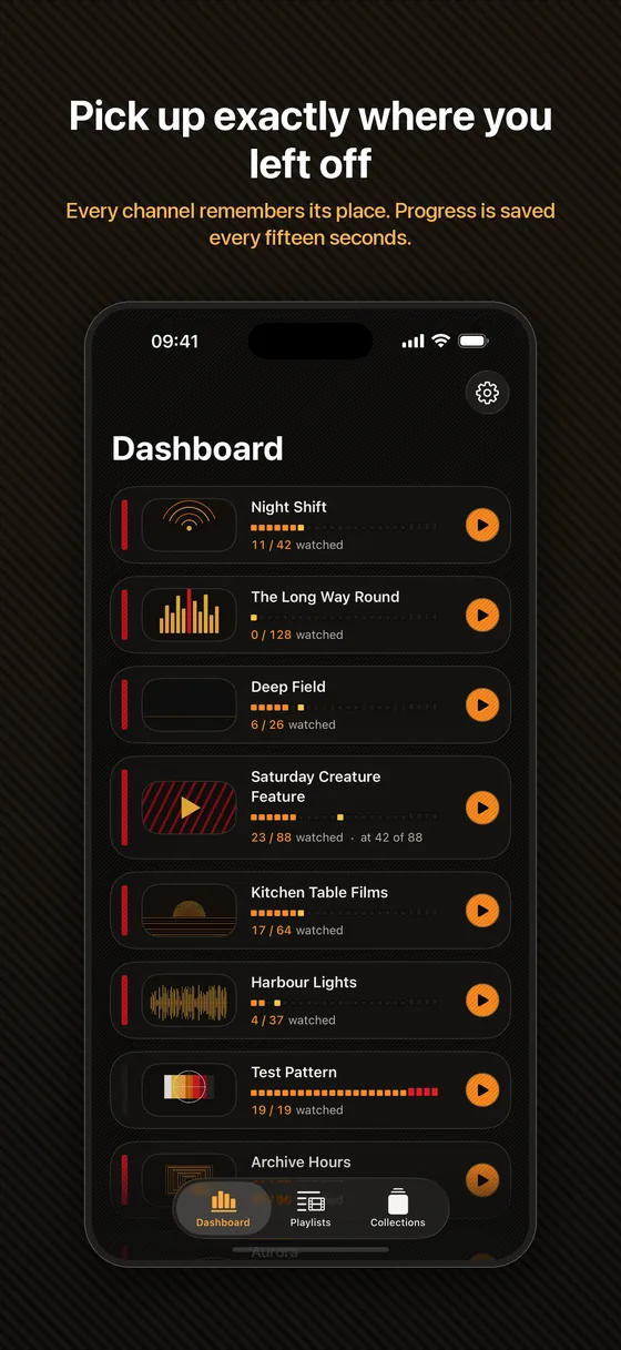 PlaylistTV on iPhone